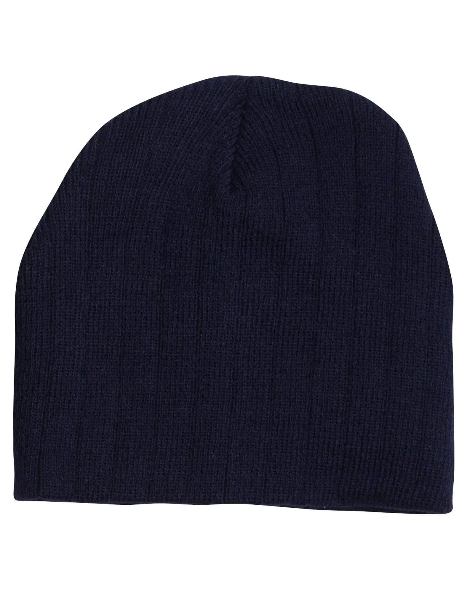 Cable Knit Beanie With Fleece Head BandCH64 Active Wear Winning Spirit Navy One size